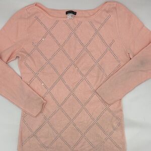 Venus Embellished Sweater in Light Pink